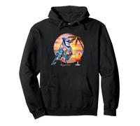 Blue Geai Bird Cocktail hawaïen Vacances d'été Plage Coucher de Soleil Sweat à Capuche