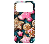 Blue Gingerbread Christmas Design,Cute Pink Gingerbread Man Coque pour iPhone 17 Pro Max