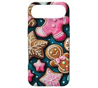 Blue Gingerbread Christmas Design,Cute Pink Gingerbread Man Coque pour iPhone Air