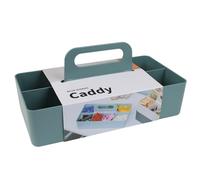 BLUE GINKGO Organisateur Empilable - Caddy Portable Fabriqué en Corée pour Salle de Bain, Bureau, Loisirs Créatifs ou Fournitures Scolaires (Rectangle long, Verte)
