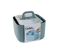 BLUE GINKGO Organisateur Empilable - Caddy Portable Fabriqué en Corée pour Salle de Bain, Bureau, Loisirs Créatifs ou Fournitures Scolaires (Carré, Vert)