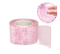 Blue Glow Bubble Tape, Reusable Nano Sticky Tape Strip, Stretchable No Heat Craft Adhesive Roll, Strong Clear Holding System Sturdy Design, Creative Stress Toy Style, School Classroom and Daily Uses