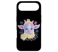 Blue Goat Winter Portrait Animal Lover Graphic Écharpe Jaune Coque pour iPhone Air