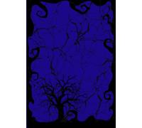 Blue gothic night, bats and witchy vibe for the spooky vampire and dark fantasy lovers.: navy blue cover 7 by 10 inch 260 pages dotted pages format with bats on display