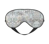 Blue Grace Masque doux pour les yeux pour homme et femme avec sangle réglable pour voyage, yoga, sieste, travail
