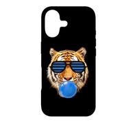 Blue Gum Tigre Stripe Cute Tiger Face Femme Coque pour iPhone 17
