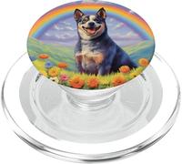 Blue Heeler Memorial Chien de bovins australiens Rainbow Bridge PopSockets PopGrip pour MagSafe