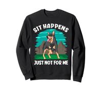 Blue Heeler Sit Happens Chien de bétail Australien drôle Sweatshirt