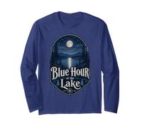 Blue Hour at The Lake Badge Lakecore Esthétique Manche Longue