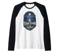 Blue Hour at The Lake Badge Lakecore Esthétique Manche Raglan