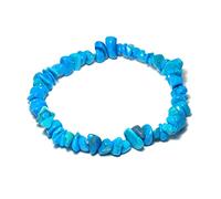 Blue Howlite Gemstone Chip Bracelet