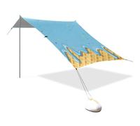 Blue Ice Cream Waffle Drip1 Auvent de plage UPF50+