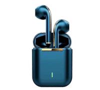 (blue) J18 Wireless Bluetooth Earphones True Stereo Sport Game TWS Earbuds In-Ear with Mic Touch Control for Xiaomi Phones