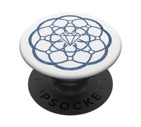 Blue Jean Diamond Shirt Homme Urban Graphic Denim et Diamant PopSockets PopGrip Adhésif