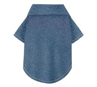 Blue Jeans Polo d'été boutonné à manches courtes pour chien, doux, léger et respirant, parfait pour un usage quotidien et des séances photo L-5XL