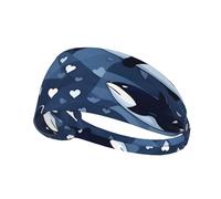 Blue Killer Whale Bandeau de sport élastique unisexe qui évacue l'humidité et élimine l'excès de sueur, convient pour les sports tels que le football, la course à pied, le yoga, etc.