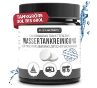 Blue Lake Travel Nettoyant pour réservoir d'eau pour camping-car (10 comprimés) - Volume du réservoir 30 à 600 litres - Nettoyant pour réservoir d'eau douce - Nettoyant de réservoir très efficace