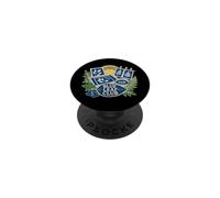 Blue Leaf Club Cyanotype Art Botanique Feuilles PopSockets PopGrip Adhésif