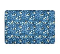 Blue Leafs - Coussin de lit pour bébé extra large, imperméable, lavable, doublure pour bébés et tout-petits, 132 cm de long x 91 cm de large