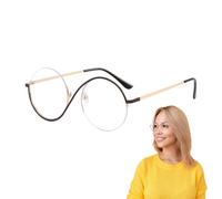Blue Light Glasses, Anti Computer Eye Protection Eyewear, Stylish Half Frame Design, 5.51x2.17x1.77 Inches, for Reading, Working, Watching TV, Driving, Travel, Students, Daily Eye