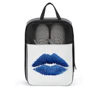 Blue Lips Sac à chaussures pour voyage usage quotidien Sac de rangement anti-poussière Pochette pour chaussures de golf