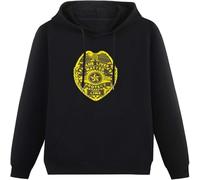Blue Lives Matter Protect Thin Blue Line Police Hoodies Pullover Long Sleeve Sweatshirts Black S
