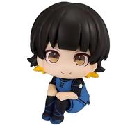 Blue Lock Figurine d'anime Chigiri Hyoma, Nagi Seishiro, Isagi Yoichi, Bachira Meguru Q Version assise en PVC 10 cm pour décoration de bureau et chambre (Bachira Meguru)