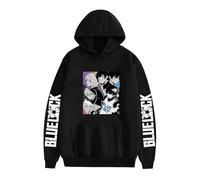 Blue Lock Hooodies Anime Figures Yoichi Isagi Meguru Bachira Graphic Pull à manches longues pour homme femme, H-black, L