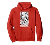 Blue Lock Hyoma Chigiri Running Through Big Chest Portrait Sweat à Capuche, Unisexe pour Adultes, Rouge, L