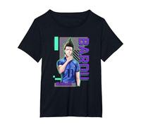 Blue Lock Shouei Barou Sporting Epic Neon Big Chest Portrait T-Shirt, Femme Grandes Tailles, Noir, 1X