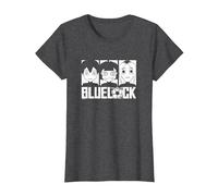 Blue Lock Yoichi Isagi Meguru Bachira Gin Gagamaru Portrait T-Shirt, Femme, Chiné Foncé, XL