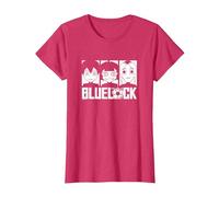 Blue Lock Yoichi Isagi Meguru Bachira Gin Gagamaru Portrait T-Shirt, Femme, Rouge Chiné, L