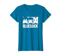 Blue Lock Yoichi Isagi Meguru Bachira Gin Gagamaru Portrait T-Shirt, Femme, Saphir, XXL