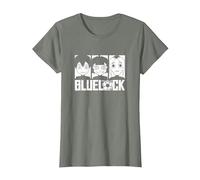 Blue Lock Yoichi Isagi Meguru Bachira Gin Gagamaru Portrait T-Shirt, Femme, Vert Kaki chiné, XL