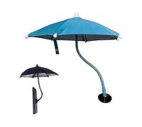 (Blue)Magnetic Phone Umbrella for Sun, 360 Rotation Phone Umbrella for Sun Shade, Outdoor Anti-Glare Cell Phone Sunshade Holder
