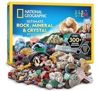 Blue Marble National Geographic Coffret de Collection de Roches pour Enfants - Kit Scientifique avec 300 Gemmes, Minéraux et Cristaux