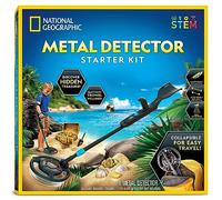 Blue Marble National Geographic Détecteur de Métaux pour Enfants - Détecteur avec Bobine de 18,8 cm Étanche et Pelle, Détecteur de Métaux Léger pour la Plage