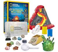 Blue Marble National Geographic Série Mega Science - Earth Science Kit avec Plus de 100 expériences pour Enfants, Volcan, Cristaux à Faire Pousser, Collection de Roches, Jouet éducatif Sciences