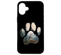 Blue Merle Corgi Mountain Paw Design Chien Maman Papa Coque pour iPhone 16 Plus