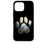 Blue Merle Corgi Mountain Paw Design Chien Maman Papa Coque pour iPhone 16 Pro Max