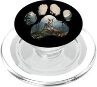 Blue Merle Corgi Mountain Paw Design Chien Maman Papa PopSockets PopGrip pour MagSafe