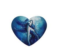 Blue Mermaid Lot de 4 désodorisants de voiture durables - Cadeaux pour homme et femme - Tablettes d'aromathérapie à suspendre - Carte parfumée - Parfum lavande