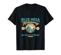 Blue Mesa Cachette rétro Motif Paysage du désert T-Shirt