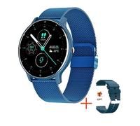 Blue Mesh Belt Montre Intelligente De Sport À Écran Tactile Complet Pour Hommes Et Femmes, Montre Intelligente Étanche Ip67, Bluetooth, Android, Ios ""Nipseyteko