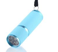 Blue Mini lampe de poche pour sécher les ongles, 395nm, UV, LED, lampe à polymérisation, sèche-ongles, lampe de poche, détecteur à 9 LED ""Nipseyteko