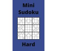 Blue Mini Sudoku Book, 9x9 Puzzles, 200 Pages, 5x8, Hard