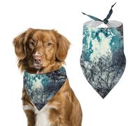 Blue Moon Bandanas pour chien pour nourrir et toiletter, bavoirs triangulaires lavables pour animaux domestiques pour chats et chiens
