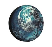 Blue Moon Housse de pneu de secours étanche à la poussière pour roue de voiture portable Ajustement universel pour camping-car, VUS, camion