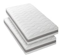 BLUE MOON X2 Matelas 3D TWIST 90x190. 5 zones de confort. Épaisseur 15 cm -Bande d’Aération 3D- Fabriqué en Belgique -Garantie 7 ans