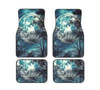 Blue Moon Lot de 4 tapis de sol de voiture avant et arrière antidérapants universels pour toutes les saisons
